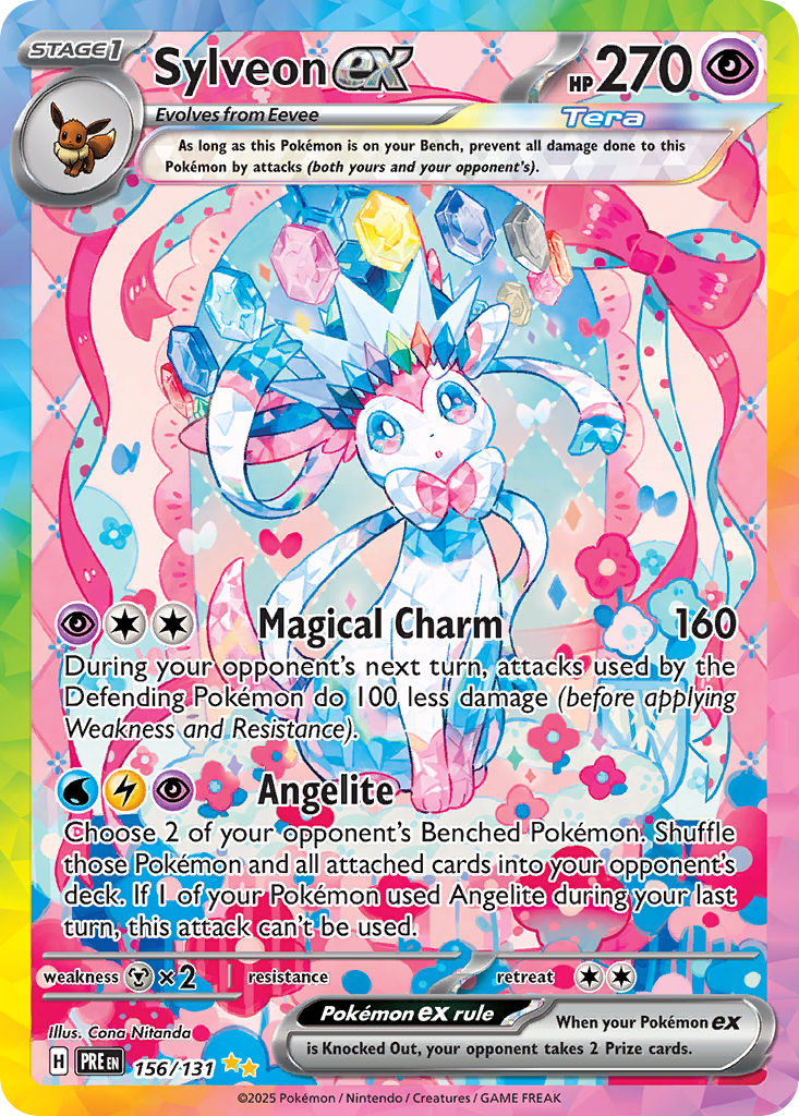Sylveon ex Special Illustration Rare from Prismatic Evolutions